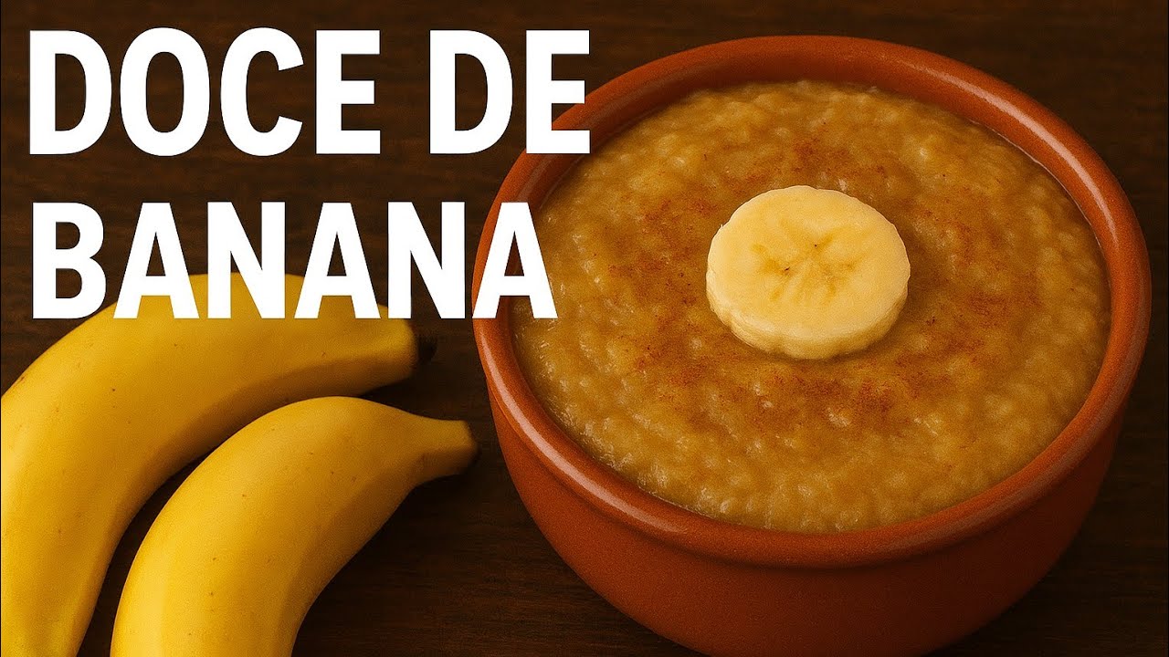 Esse doce de banana fica bom demais!