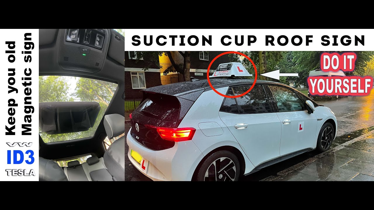 DIY HOME MADE ROOF SIGN FOR PANORAMIC ROOF - VW ID3