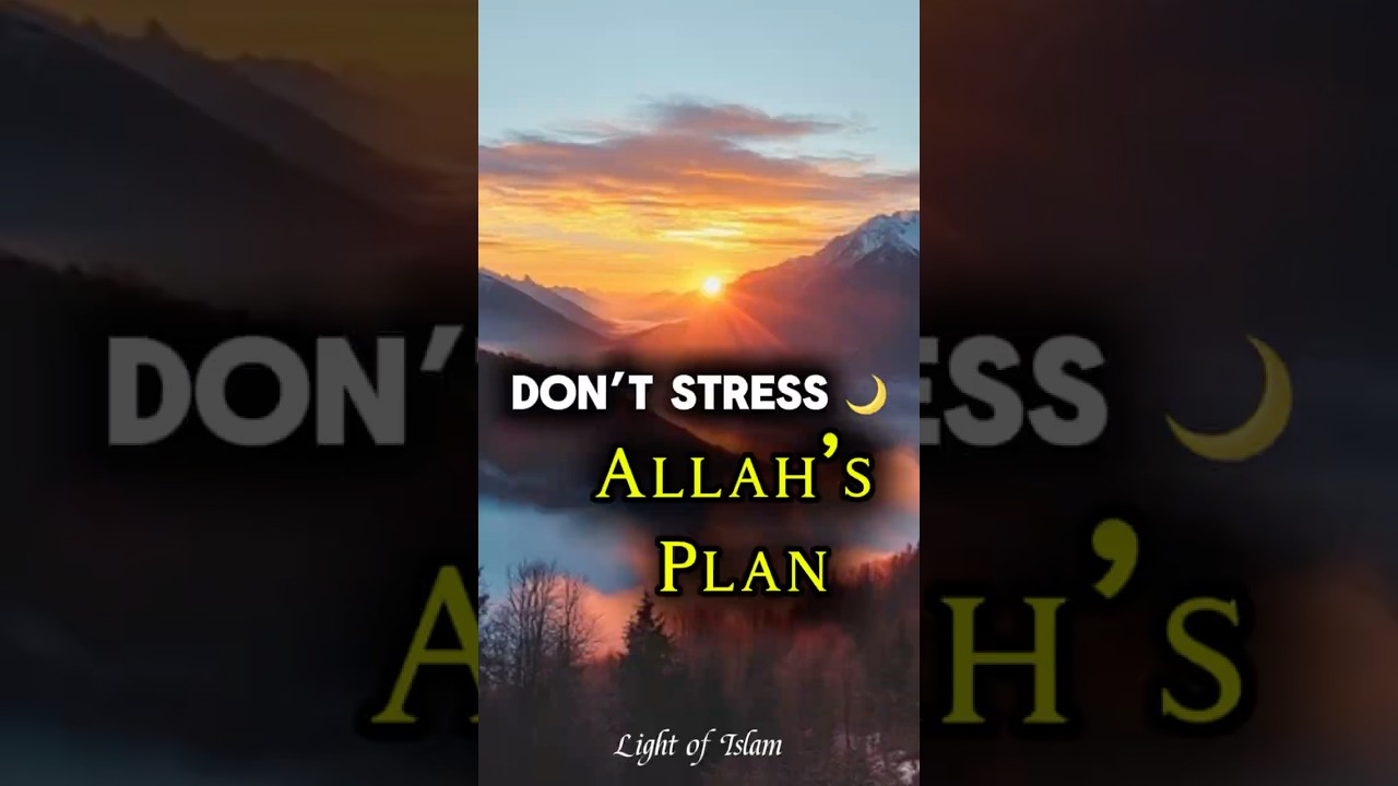 Don&rsquo;t Stress, It&rsquo;s All Allah&rsquo;s Plan 🌙 | Islamic Reminder