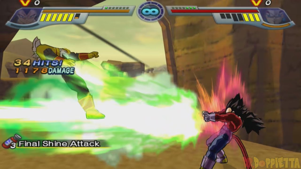 [TAS] DBZ Infinite World - SSj4 Vegeta (GT) vs Baby Vegeta (2 rounds)