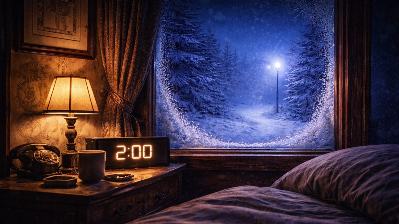 Pre-Sleep Ambient │ 3 Minutes │Quiet Snow Night