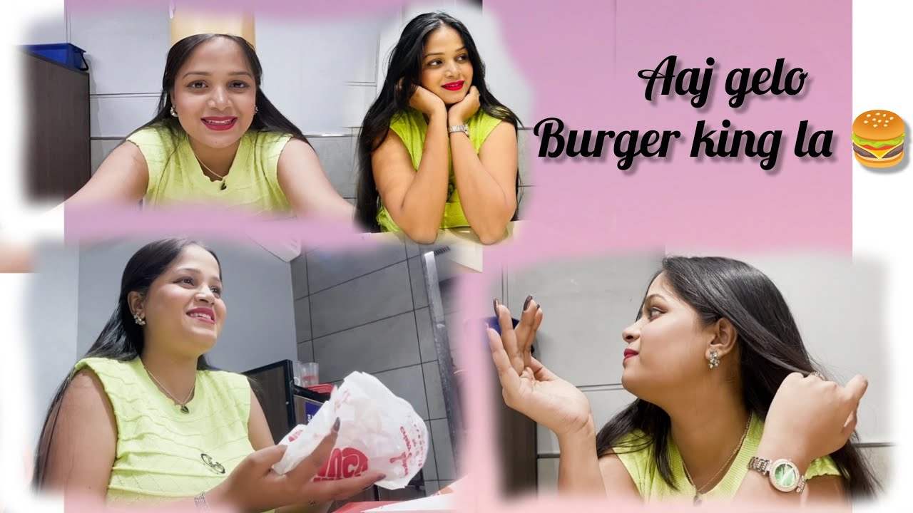 Today's Burger day🤤🍔Aj gelo burger khayla