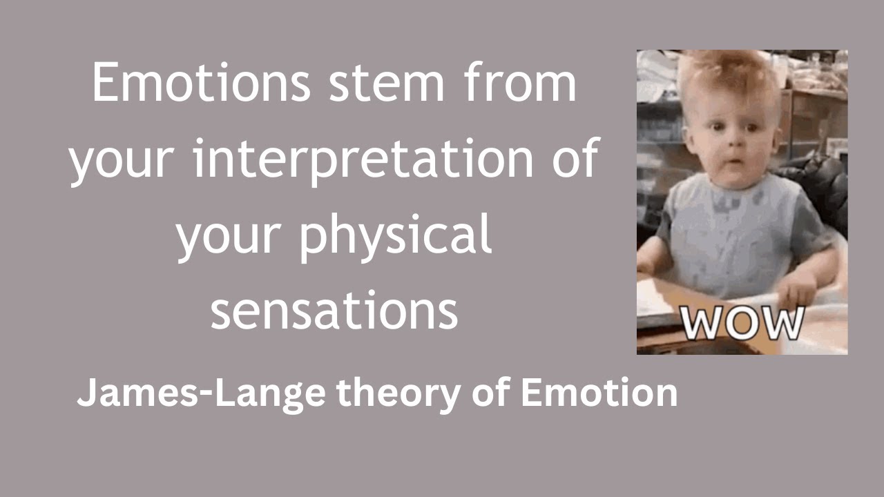 James&ndash;Lange theory of Emotion : Making Nervous System Work for us Series (1)