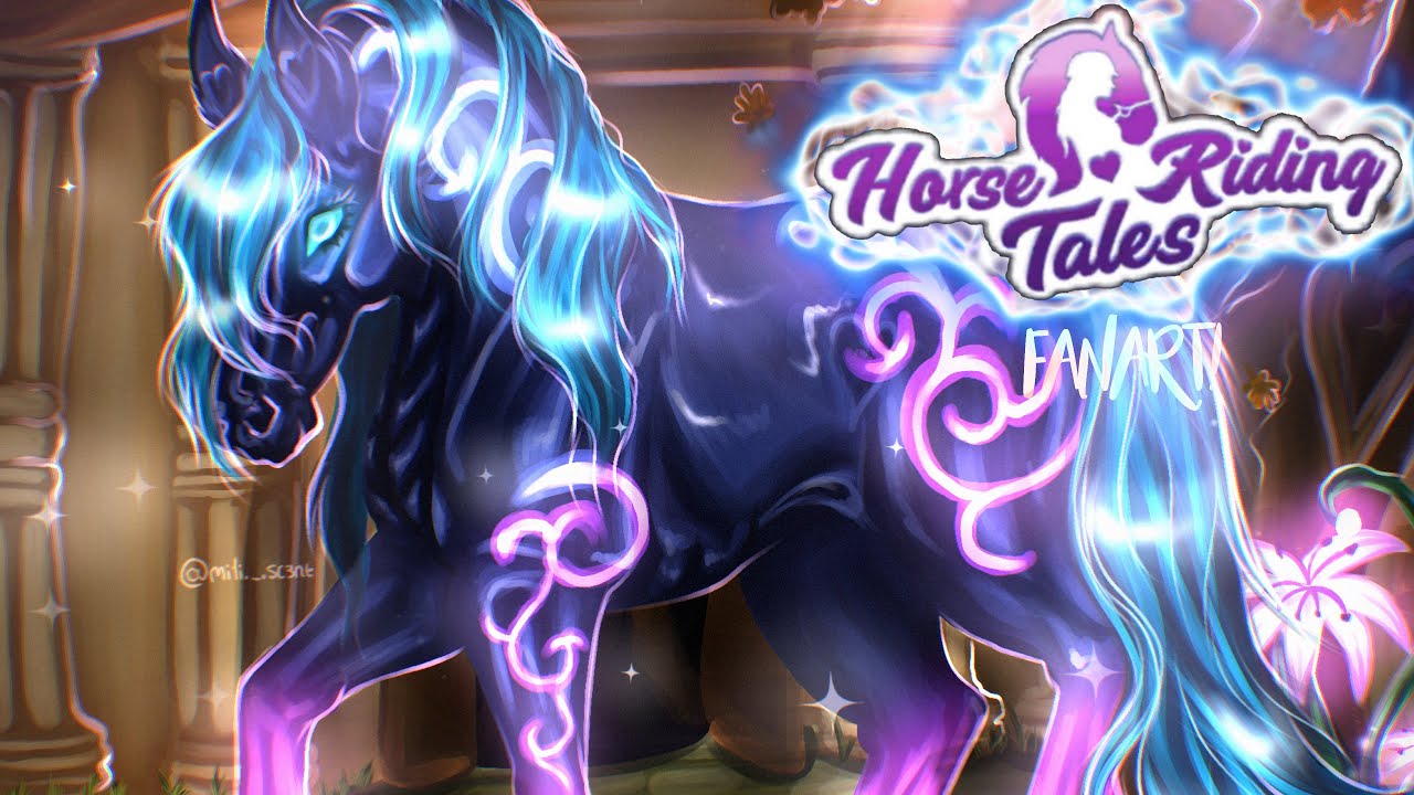 Horse Riding Tales - Mystical Clydesdale (скоростная покраска + геймплей)