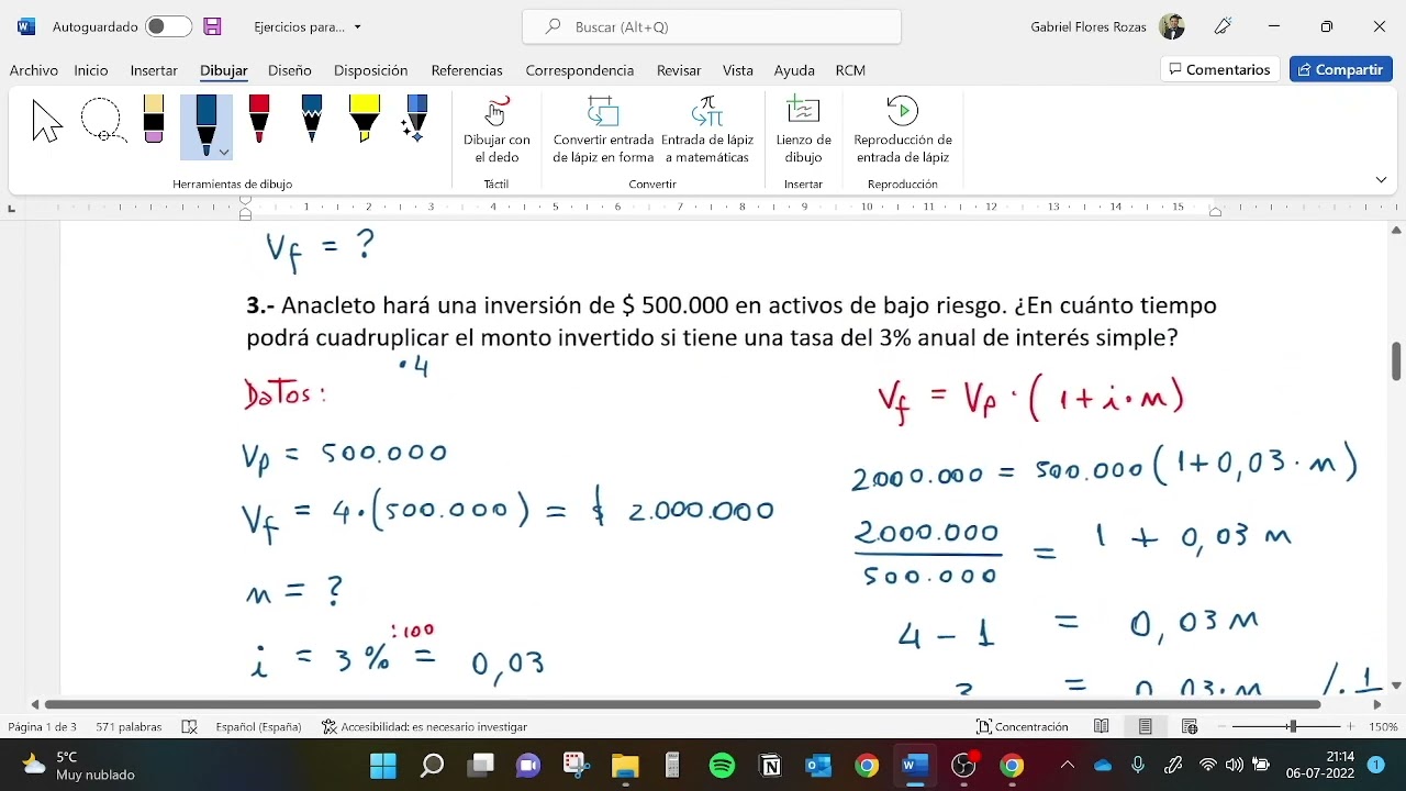 M&aacute;s ejercicios de inter&eacute;s simple e inter&eacute;s compuesto