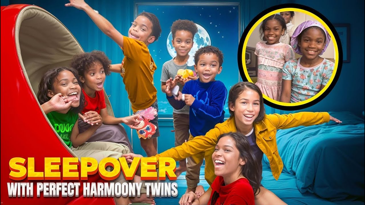 SLEEPOVER with @perfectharmoneetwins