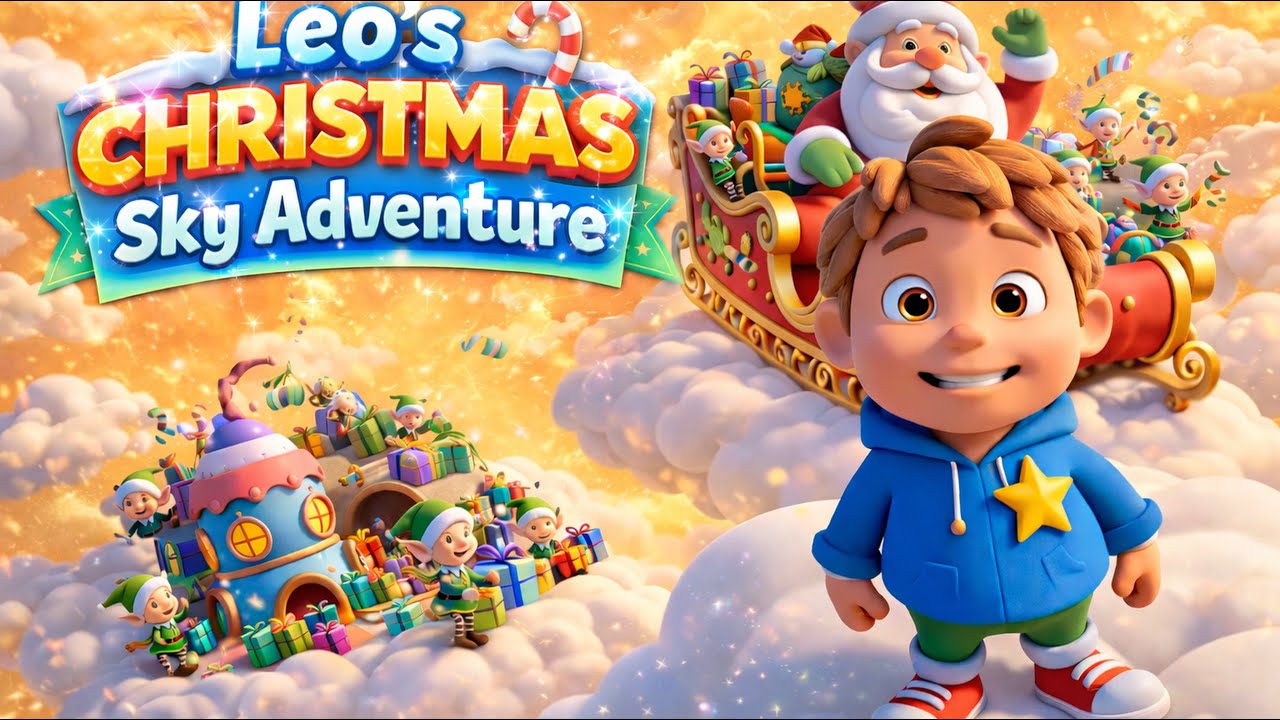 Leo’s Christmas Sky Adventure— A Sweet Kids Song About Magic & Friendship 🎁✨
