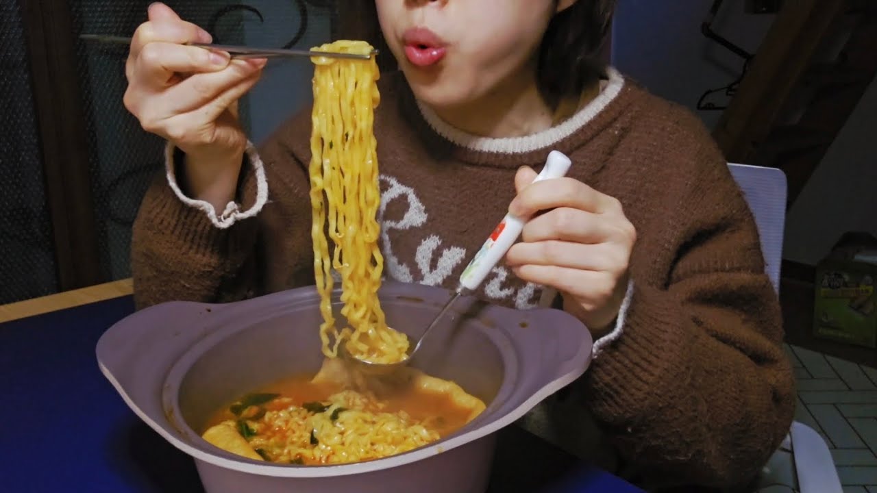 새벽에 먹는 어묵탕에 진짬뽕 라면먹방.