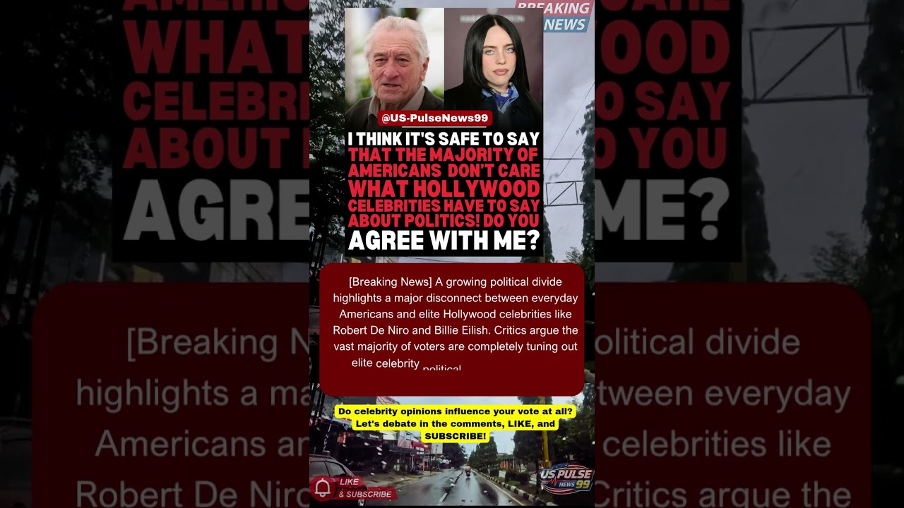 Do Americans Actually Care About Hollywood Celebrity Politics! #Shorts #USNews #USPolitics