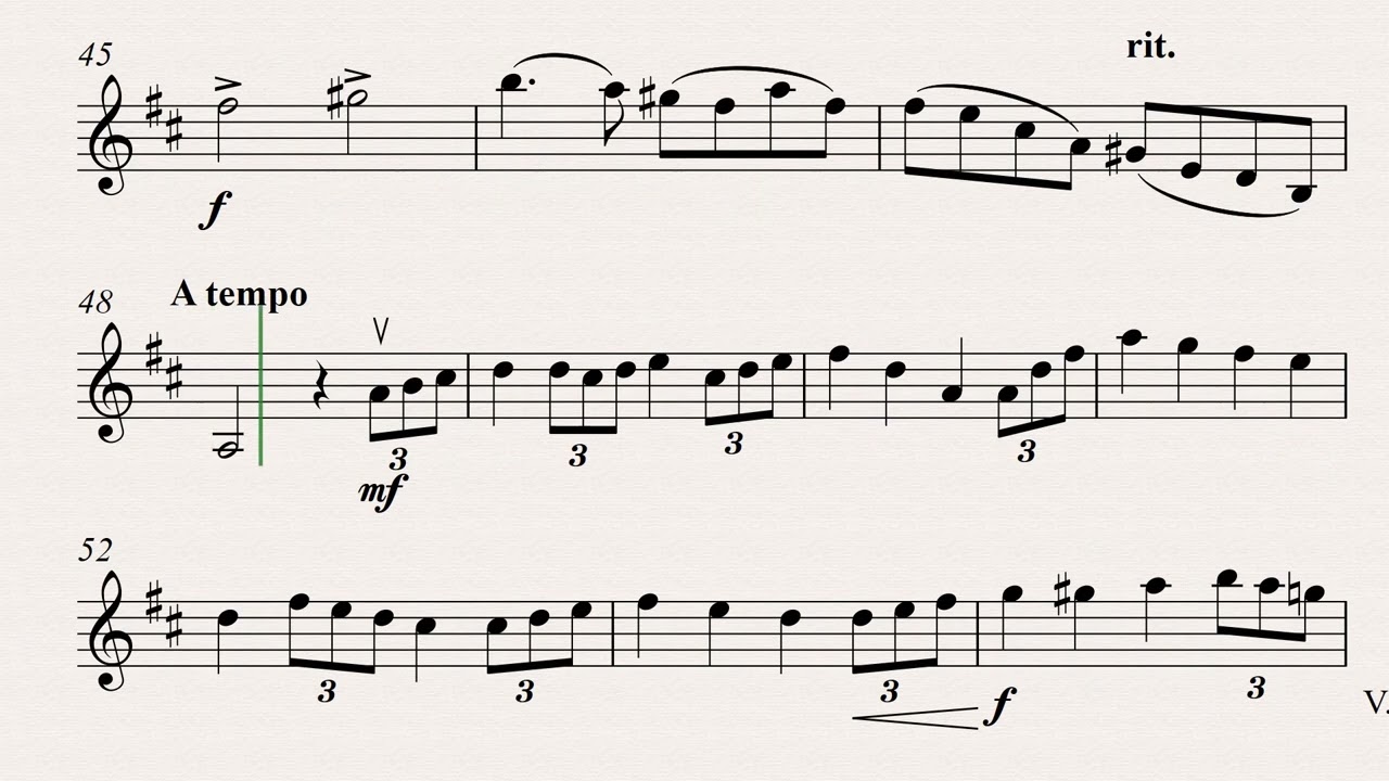 Rieding, Oskar: Concerto for Violin op.34 in G major _ 1st MOV. (piano accompaniment)