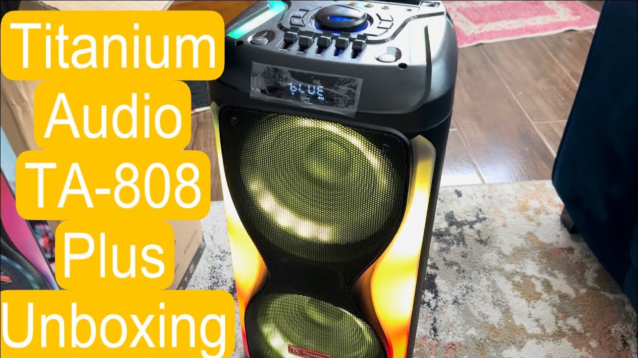 Titanium Audio TA-808 plus Party Box Bluetooth Speaker Full unboxing And testing