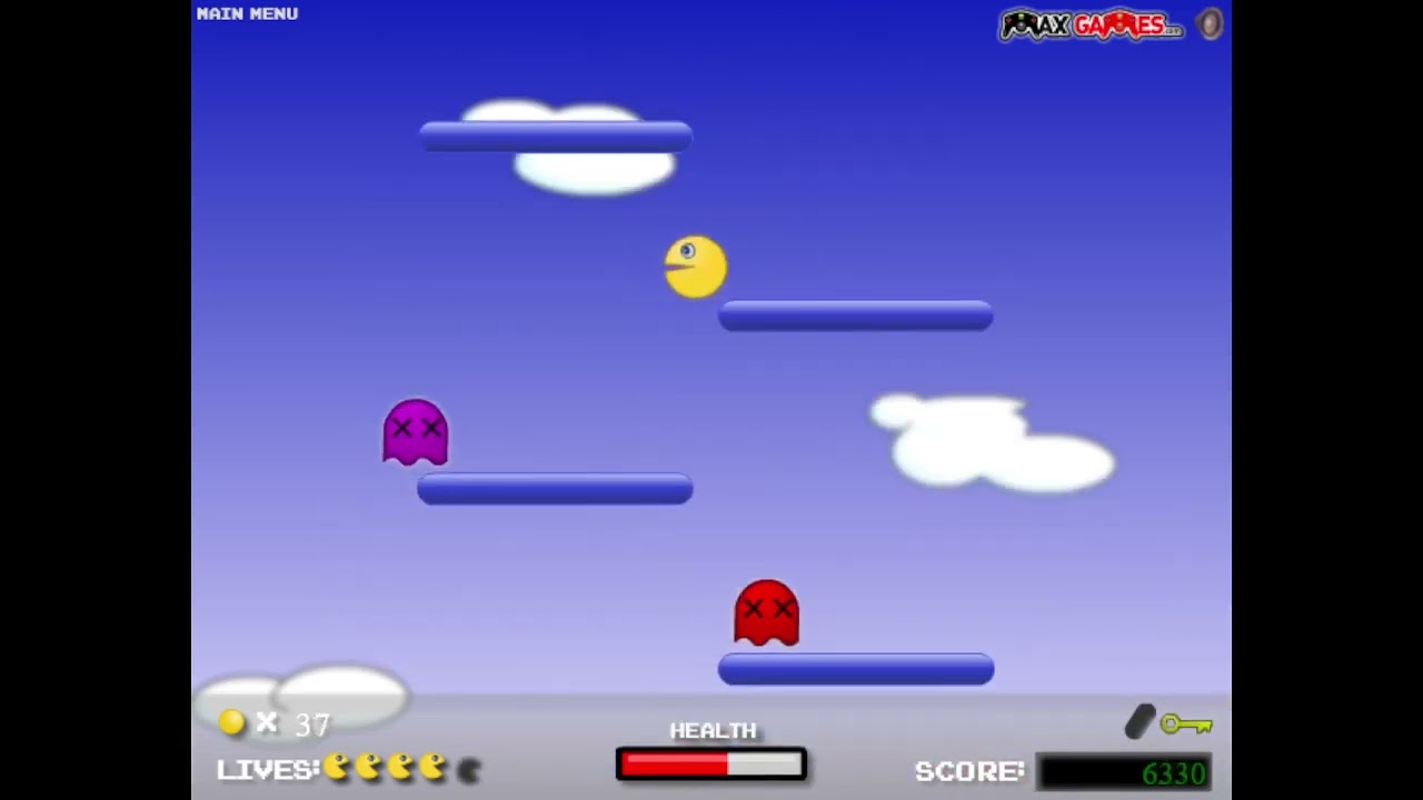 Pacman Platform 2 Flash Game Playthrough