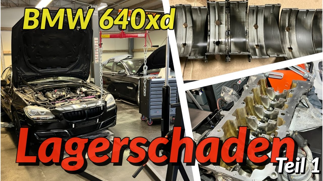 BMW 640xd Lagerschaden - Motorschaden - Teil 1 - Motorausbau N57