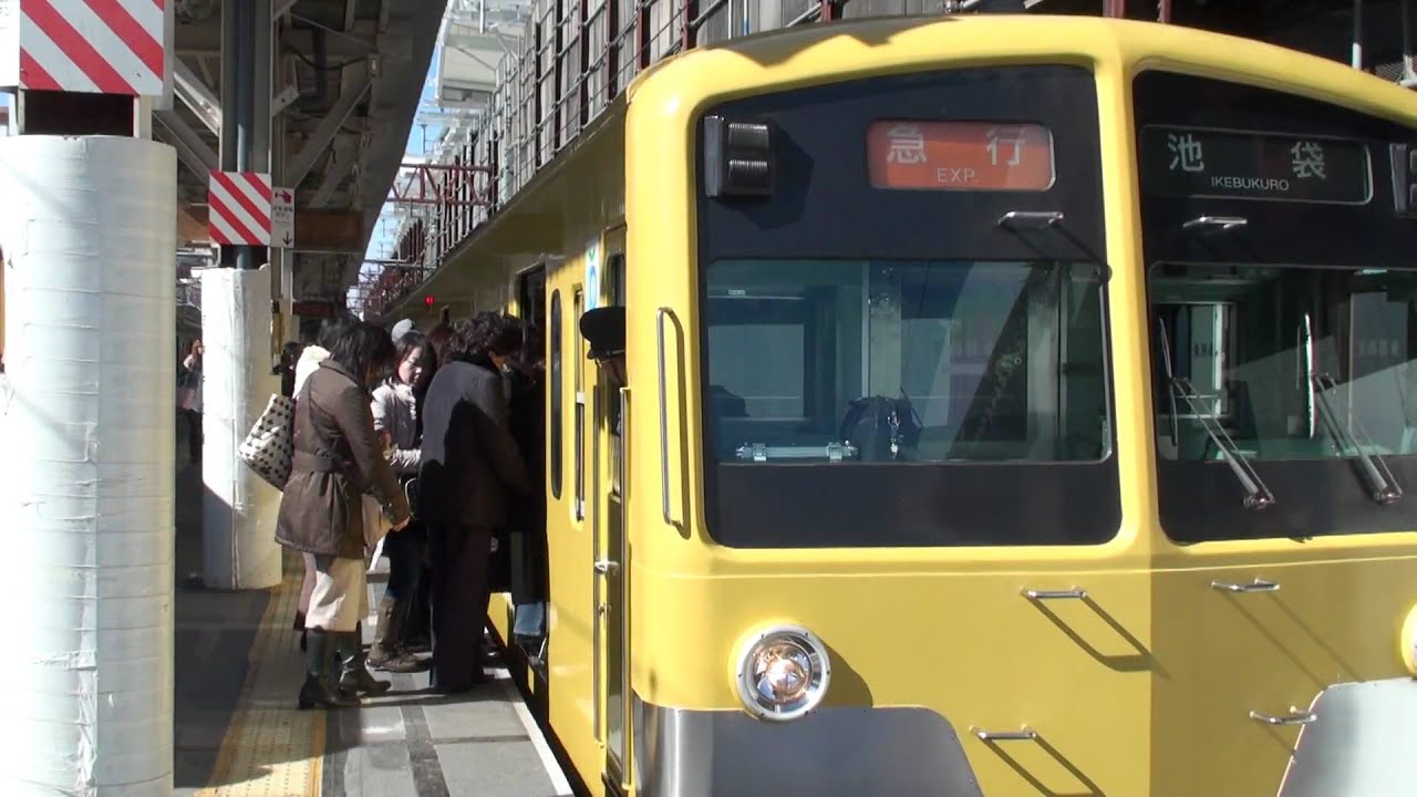 西武池袋線高架化。石神井公園駅上り線高架化前日の地上ホーム。