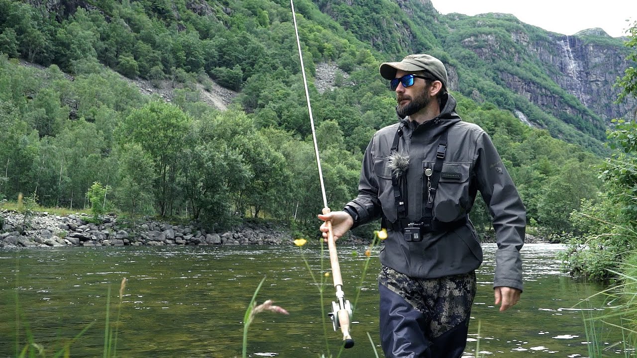 Laksefiske / Salmonfishing i Frafjord, Rogaland