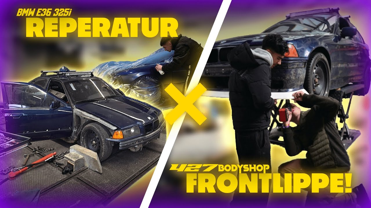 Unser BMW E36 wird repariert! Ist das Auto noch zu retten?? + Neue Frontlippe | hecklast