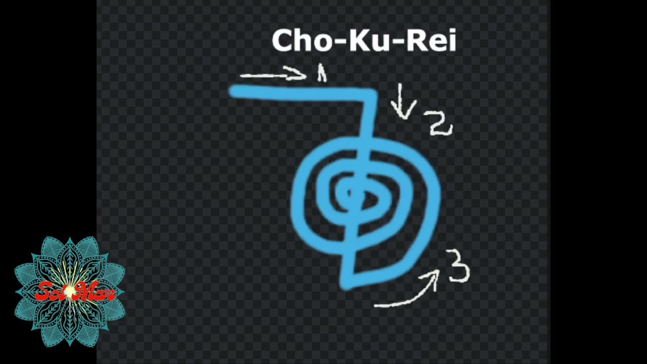 CHO-KU-REI - Cum desenam simbolul din Reiki Usui / How do we draw Cho-Ku-Rei from Reiki Usui System