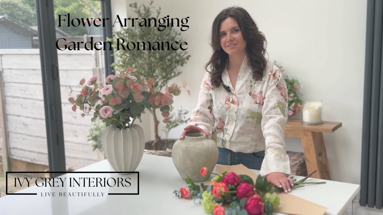 FLOWER ARRANGING | HOW TO STYLE THE GARDEN ROMANCE ARRANGEMENT