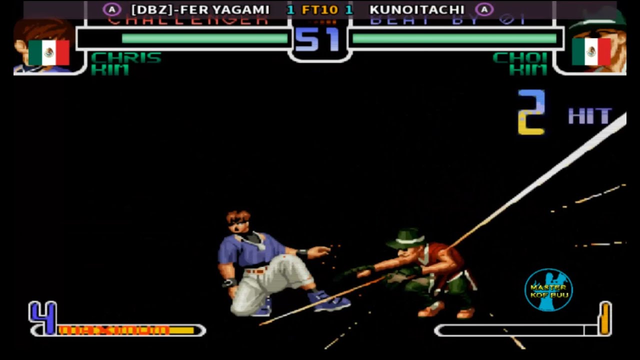 Kof 2002- El poderoso Kuno le da con todo a Fer Yagami Pro