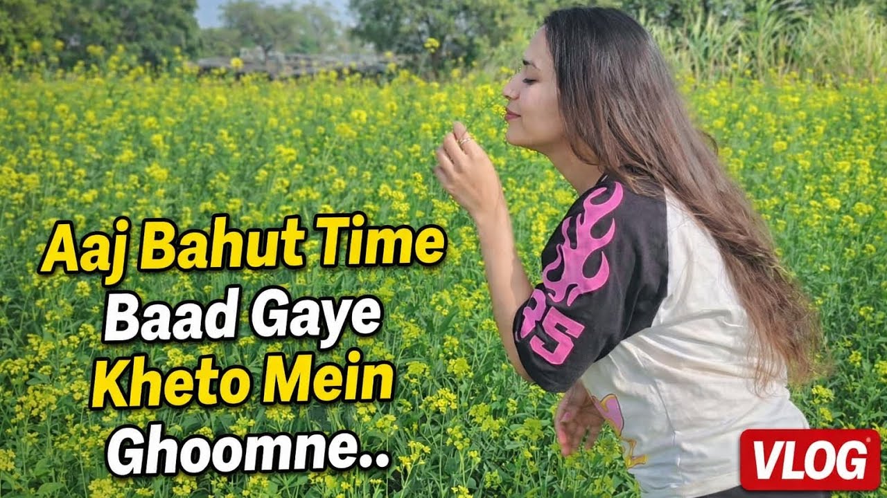 Aaj chali m ghoomne kheto me...#dailyvlog #viralvlogs #youtube #trendingsong #villagelife 