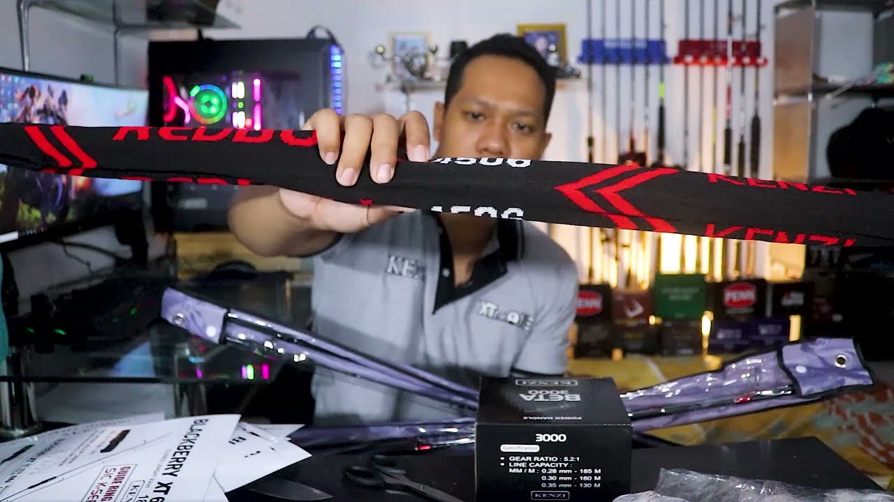 Unboxing Paket Terbaru dari Kenzi Putri Fishing Surabaya