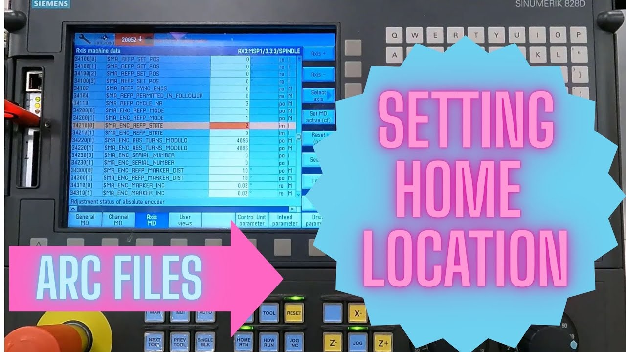 Siemens using Archive Files and Setting Machine Home Location