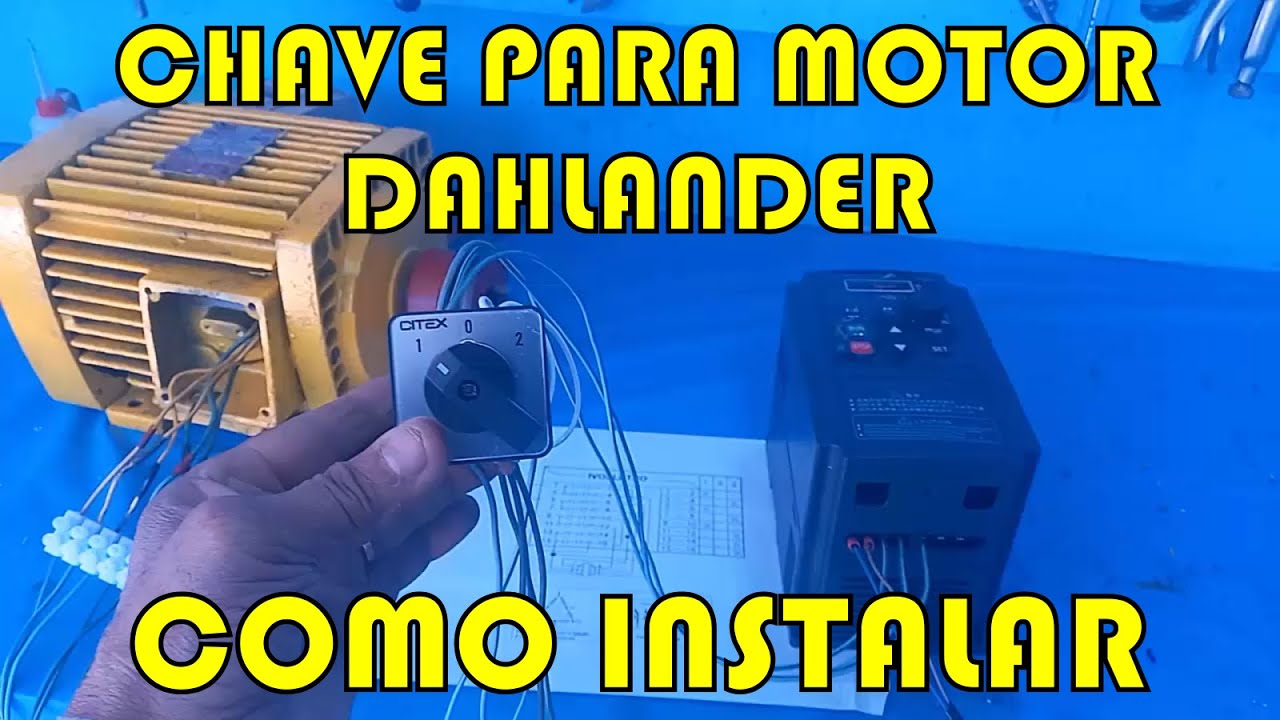 COMO INSTALAR CHAVE DE COMUTAÇÃO DE MOTOR DAHLANDER