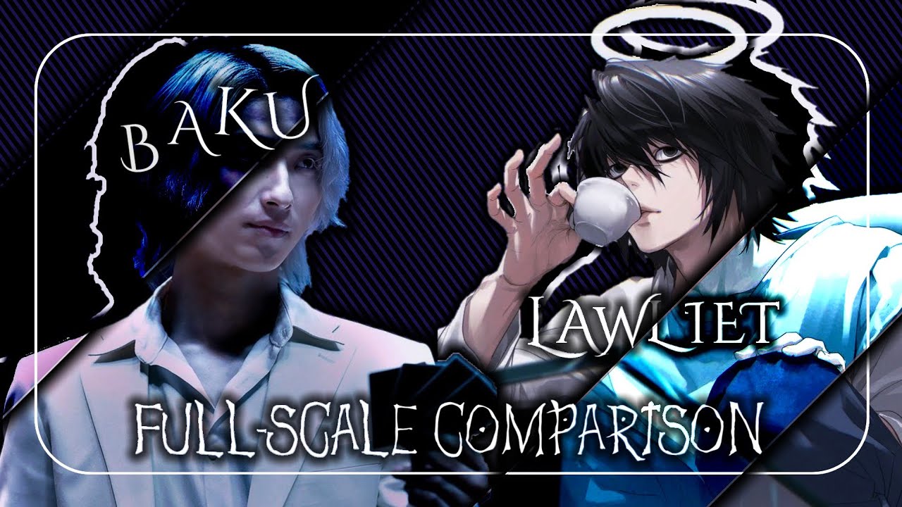 Full Scale Comparation - Baku Madarame (movie) vs L lawliet (manga)