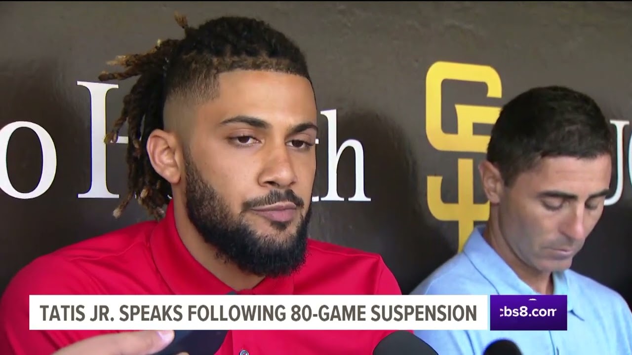 Fernando Tatis Jr. speaks with the media for the first time since 80-game suspension was announced