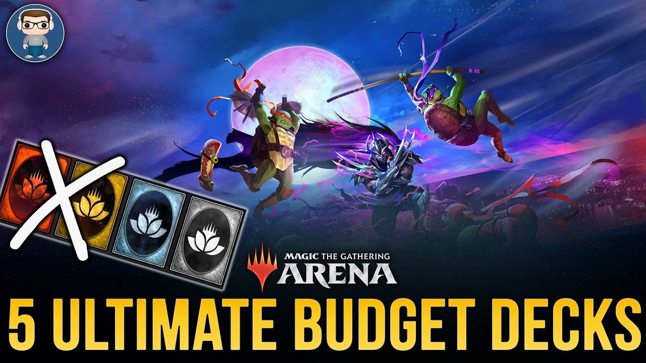 5 NEW ULTRA Budget ZERO Rare TMNT Standard MTG Arena Decks!