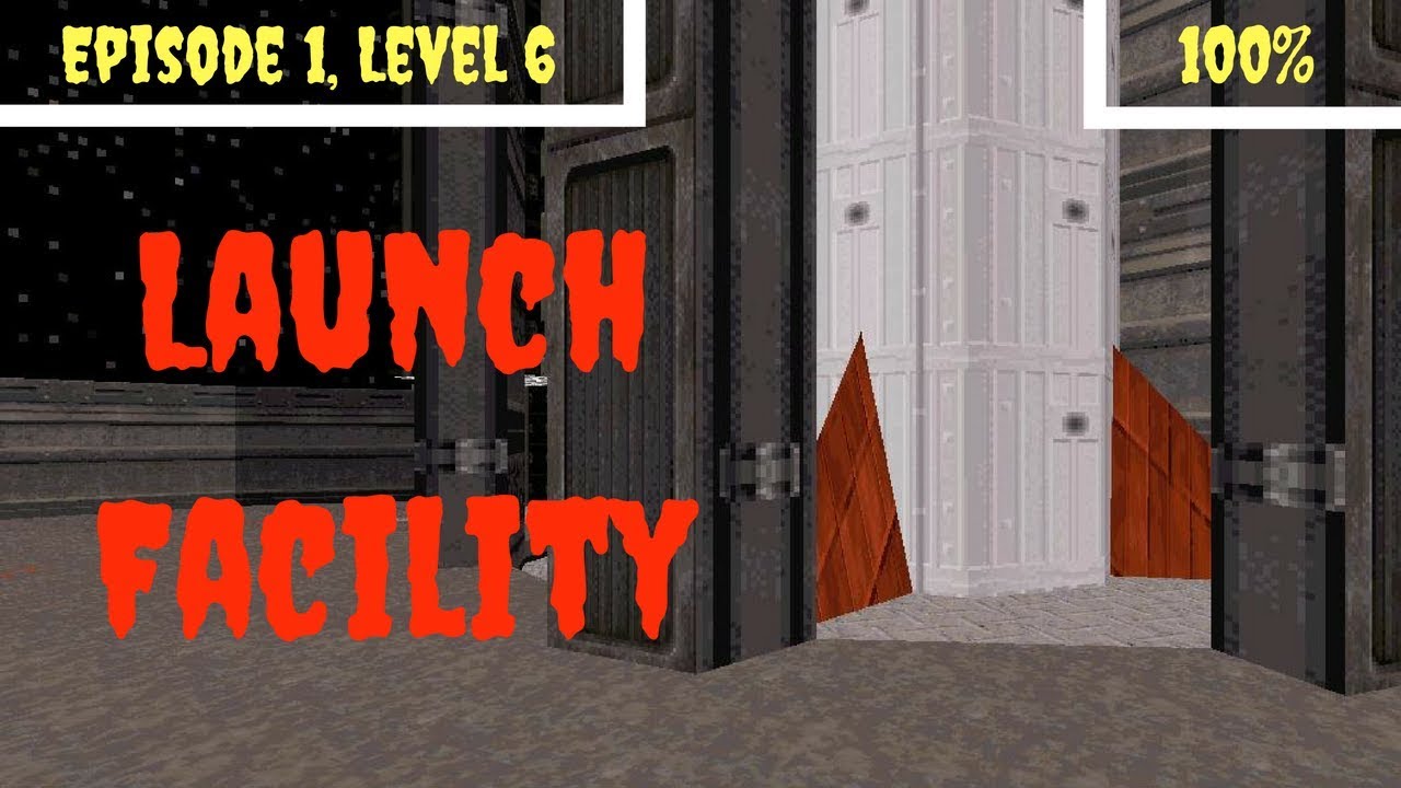 Duke Nukem 3D (100%) Прохождение (E1L6: Стартовая площадка)