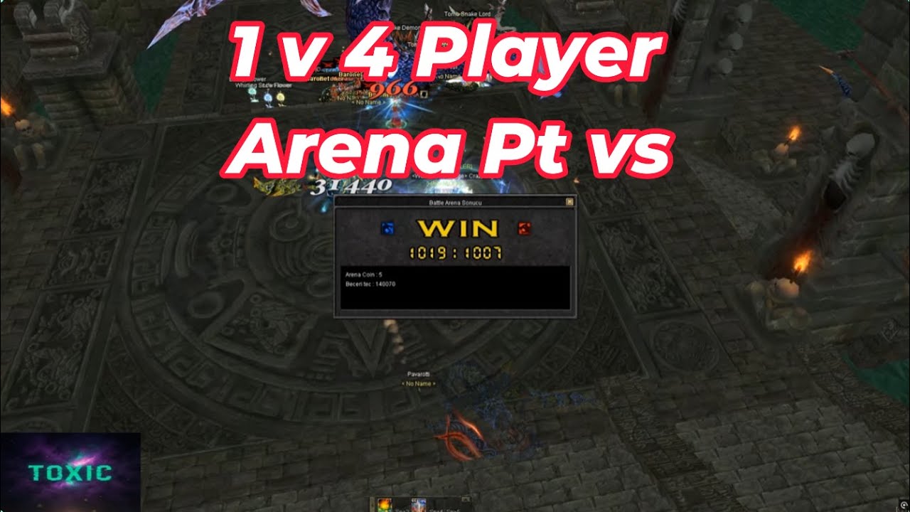 TRSRO | NEMRUT | BATTLE ARENA        1 player vs 4 player - 400 puandan comeback #Toxic