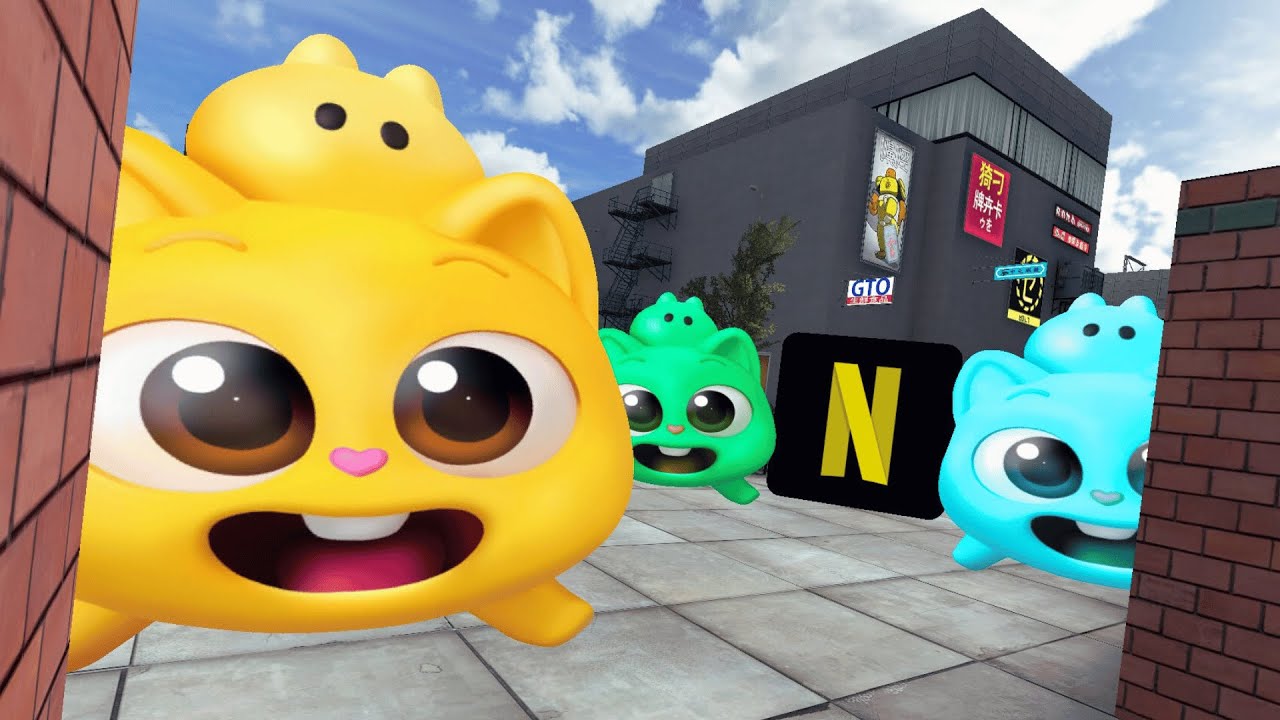 Ninimo FAMILY ft. Netflix Ninimo FUSION CRAZY CHASE In Tokyo MW | Gmod Nextbots