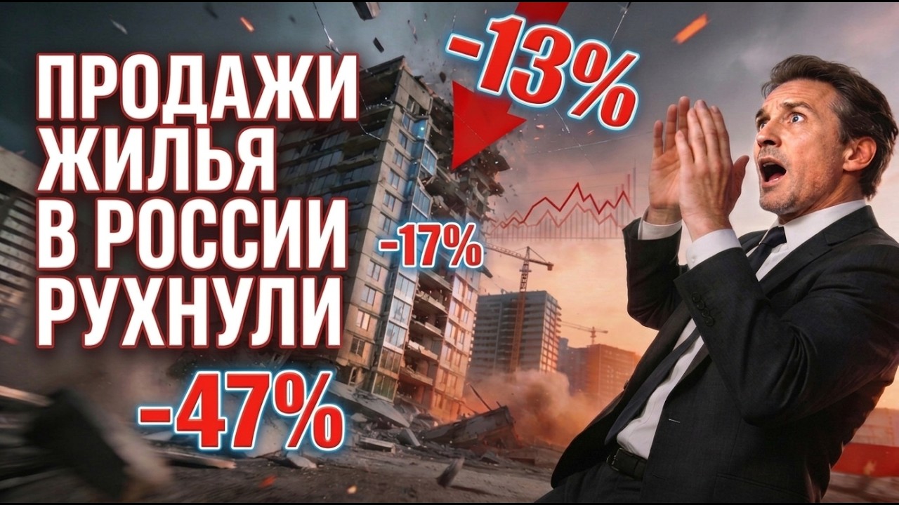 СТАВКА 15% | ПРОДАЖИ ЖИЛЬЯ В РОССИИ РУХНУЛИ?