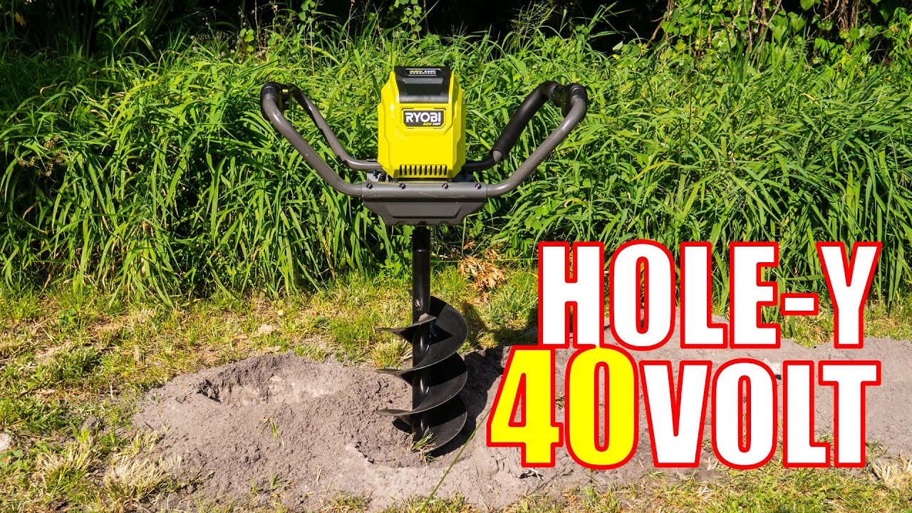 40-VOLT POWER - RYOBI RY40710 40V HP 8-inch Auger Review [3 SPEEDS]