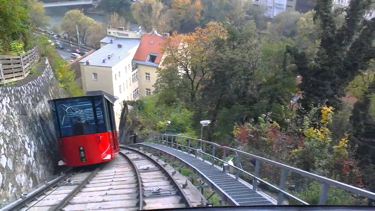 Fahrt mit Schlossbergbahn Graz 27.10.2012