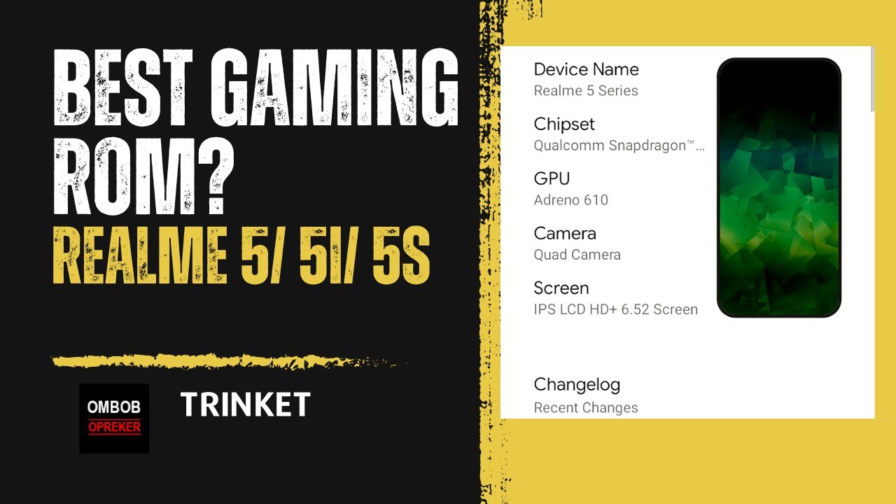 Gaming ROM! For Realme 5/ 5i/ 5s/ (Trinket)