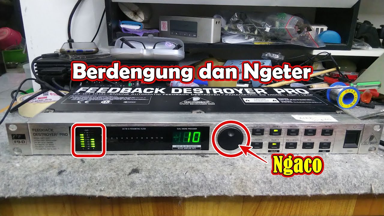 Servis Behringer feedback Destroyer Pro DSP1124p