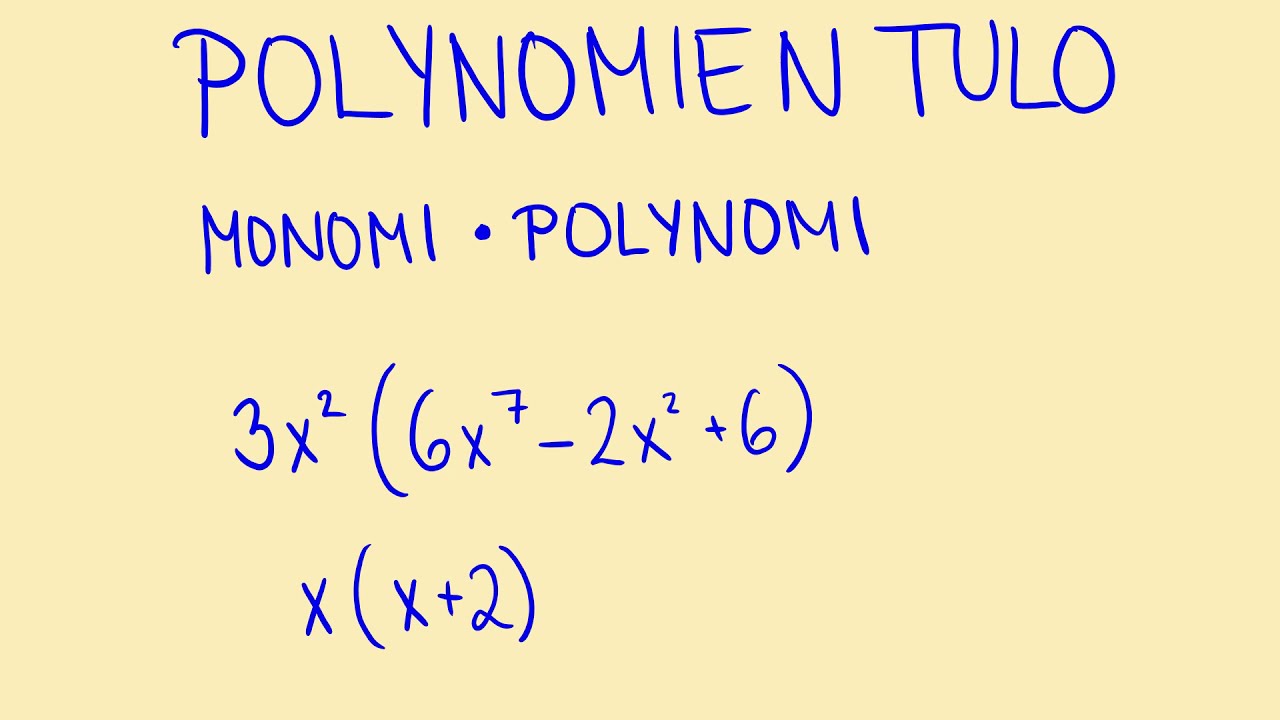 Monomin ja polynomin tulo