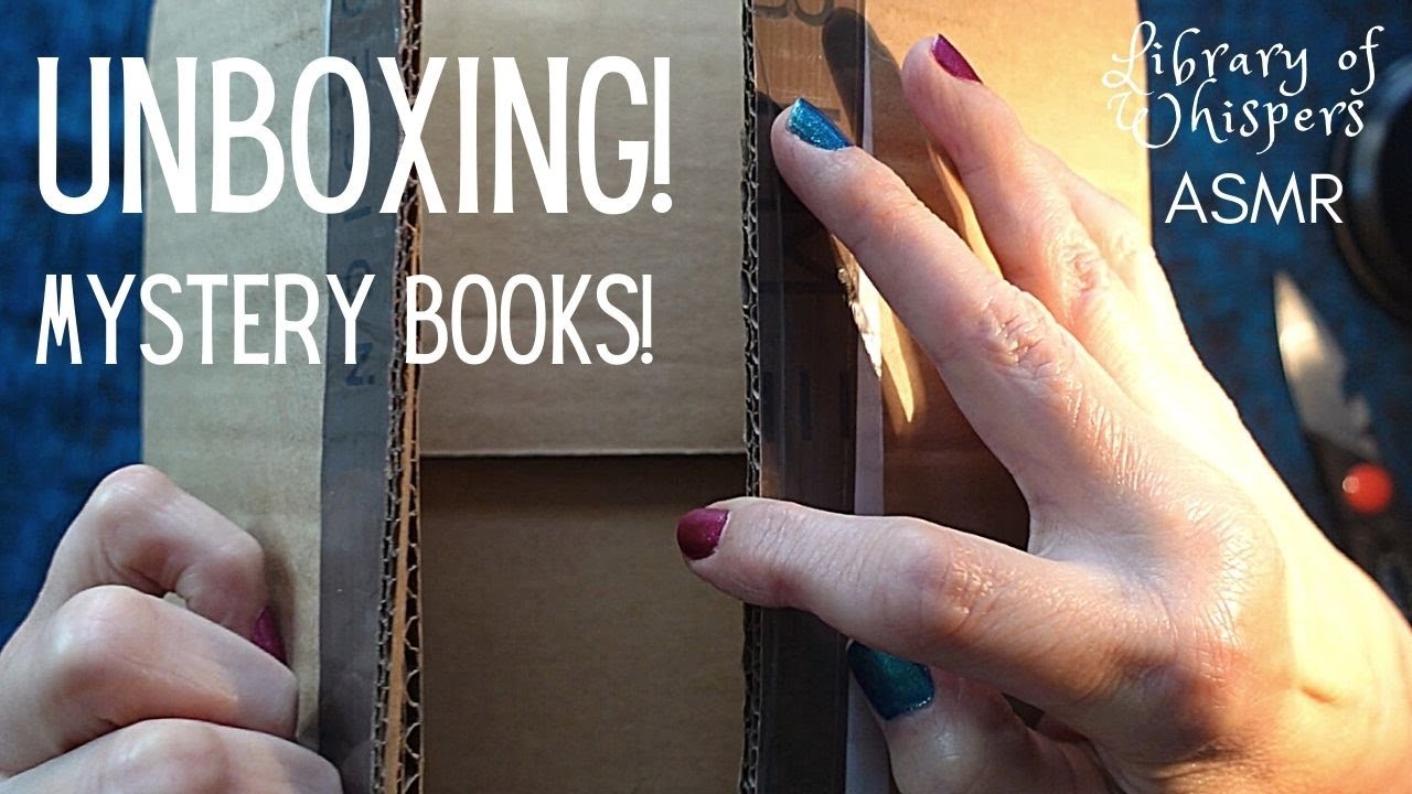 ASMR | Unboxing Mystery Books Parcel! Whispered Chat Show & Tell