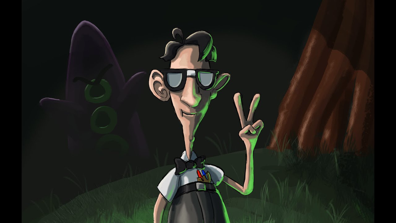 MixaArt - Photoshop time-lapse - Bernard from Day of The Tentacle