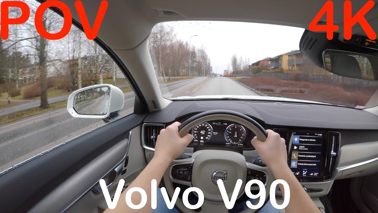 4K POV Volvo V90 D4 Business Inscription Drive + Quick Review - PointOfViewCars