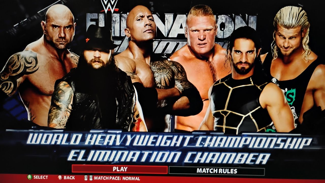 WWE 2K16 ( Xbox 360) 6 - Man Elimination Chamber Combate: