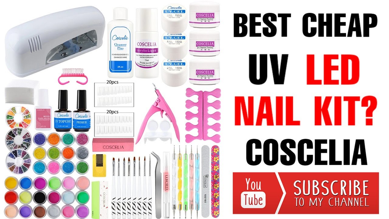UV Gel Starter Set with Instruction for French Nails | COSCELIA.com