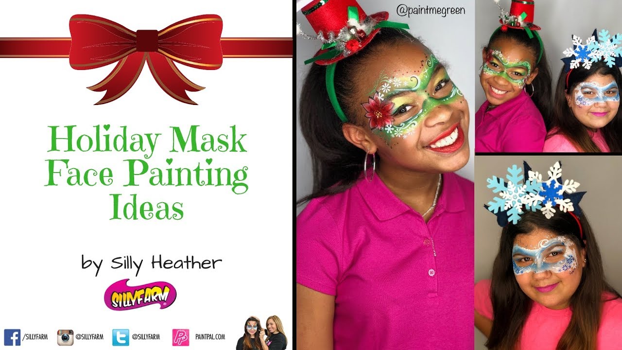 Holiday Mask Face Painting Ideas