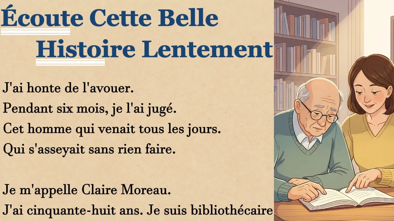 He Started Learning to Read at 70 | Calm Story to Learn French