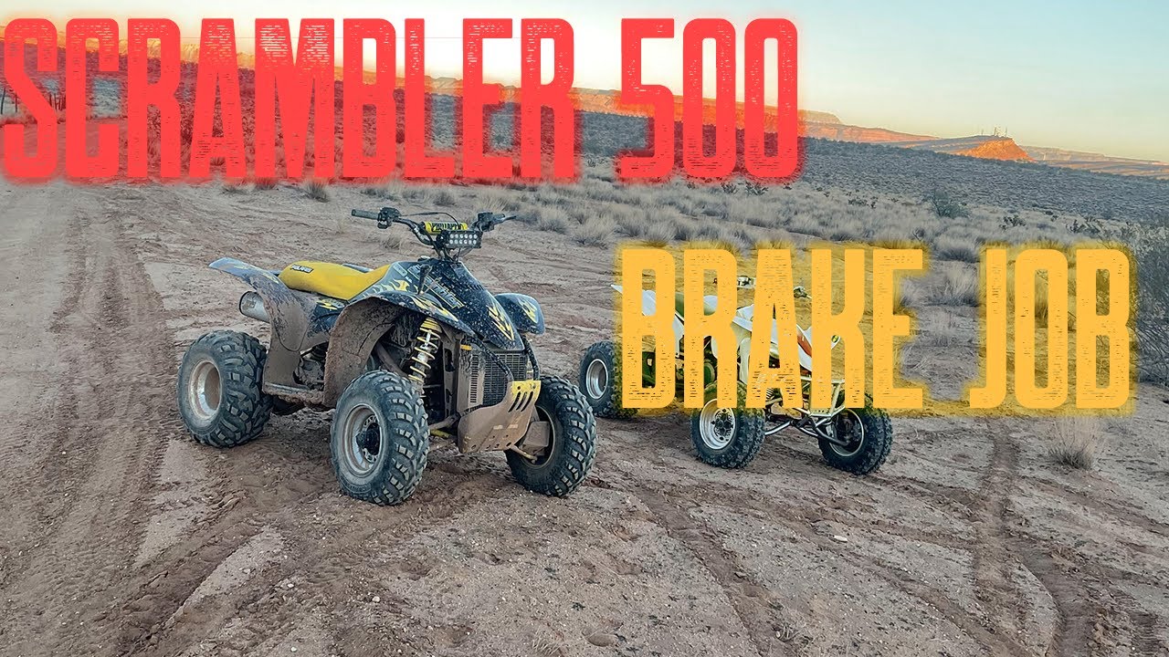 SCRAMBLER 500 BRAKE PAD AND DISC CHANGE