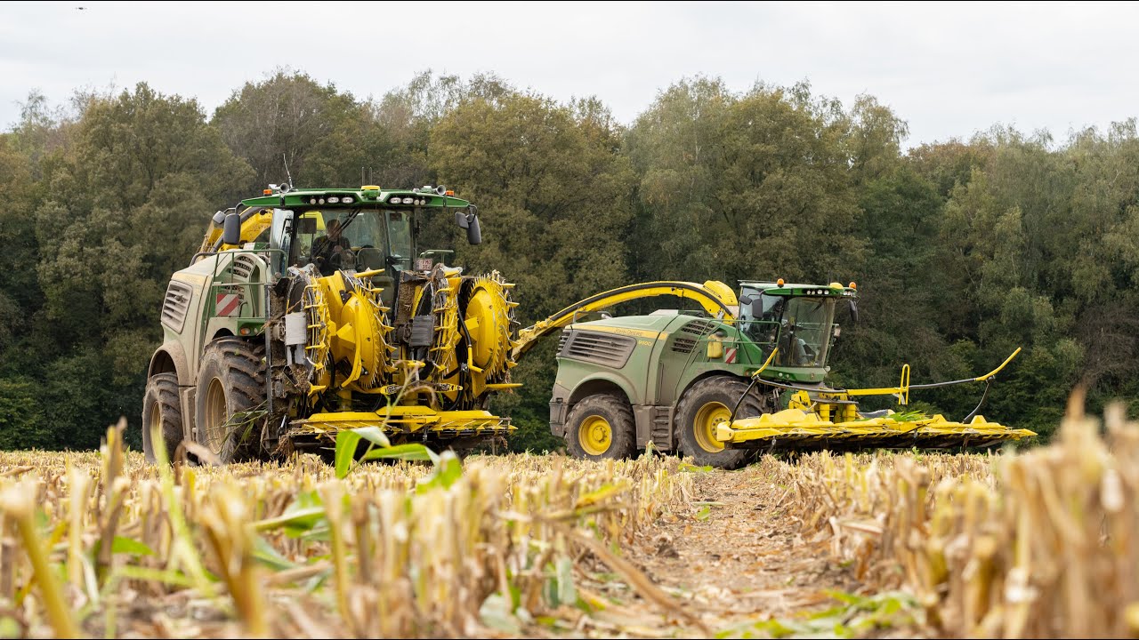 Ensilage XXL | 15 Remorques 3 essieux | John Deere 9700 & 9600 i | 2x 12 rangs