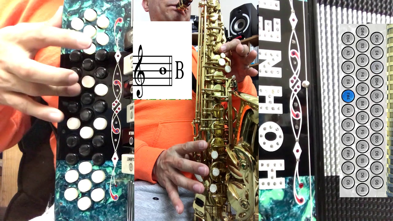ABRAZADO DE UN POSTE ACORDEON Y SAX