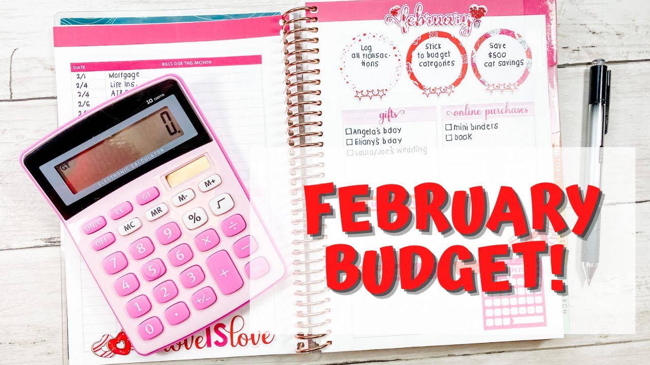 Budget Set Up | February 2021| Erin Condren A5 Budget Book